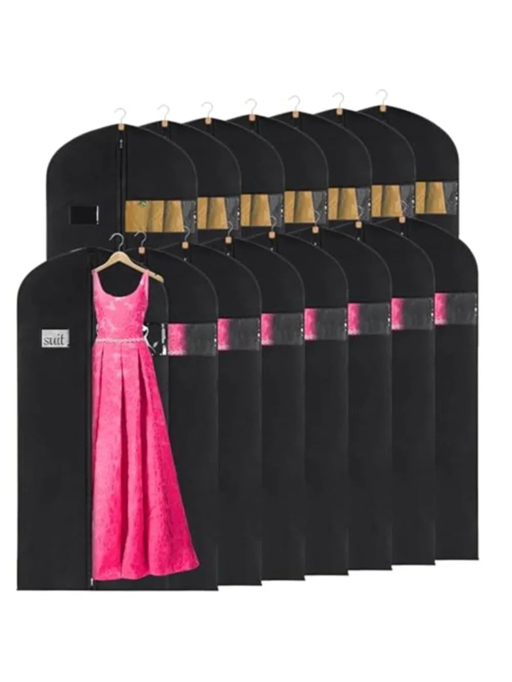 Garment Bag Long Dress Storage Breathable Zipper Closet Organizer Cover